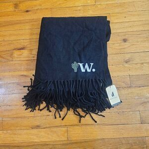 Wolfmark Black Scarf